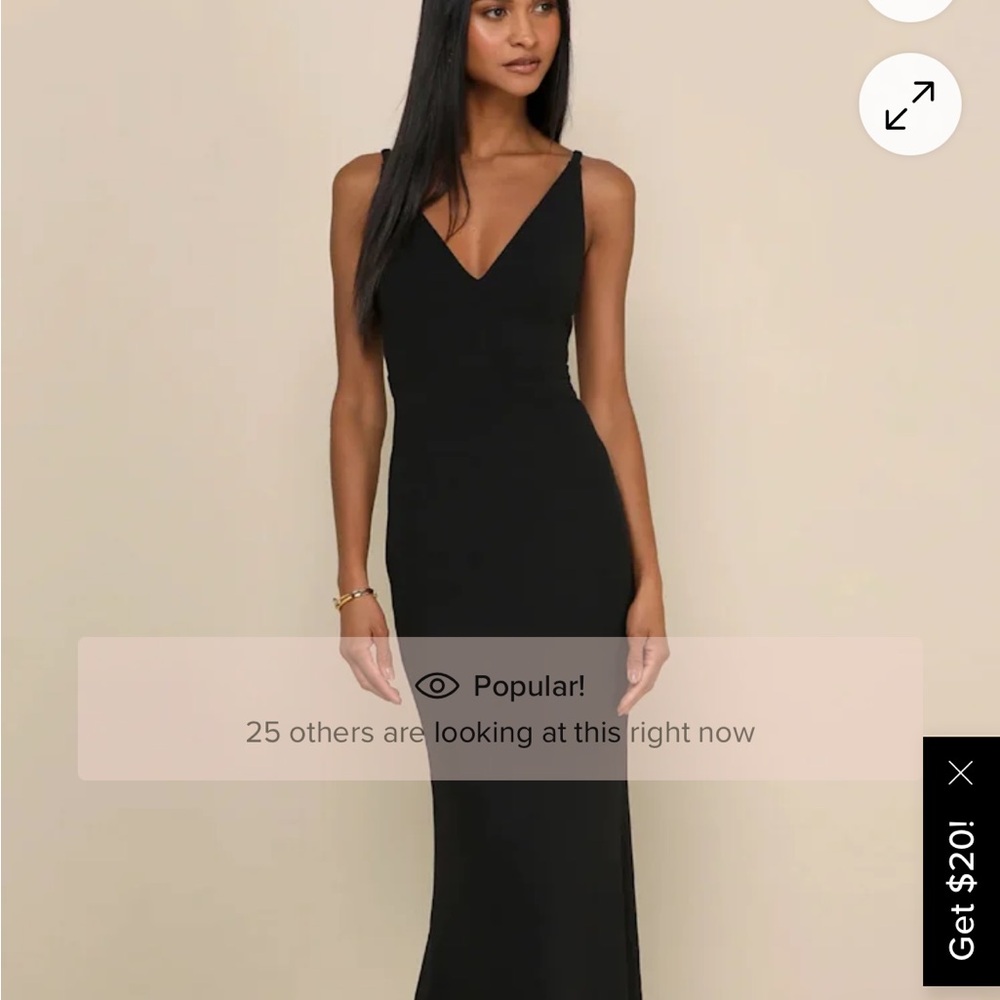 Lulu's Black Sleeveless Maxi Dress